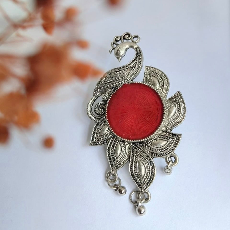 VIRALAYA OXIDIZED FINISH STONE RING R95