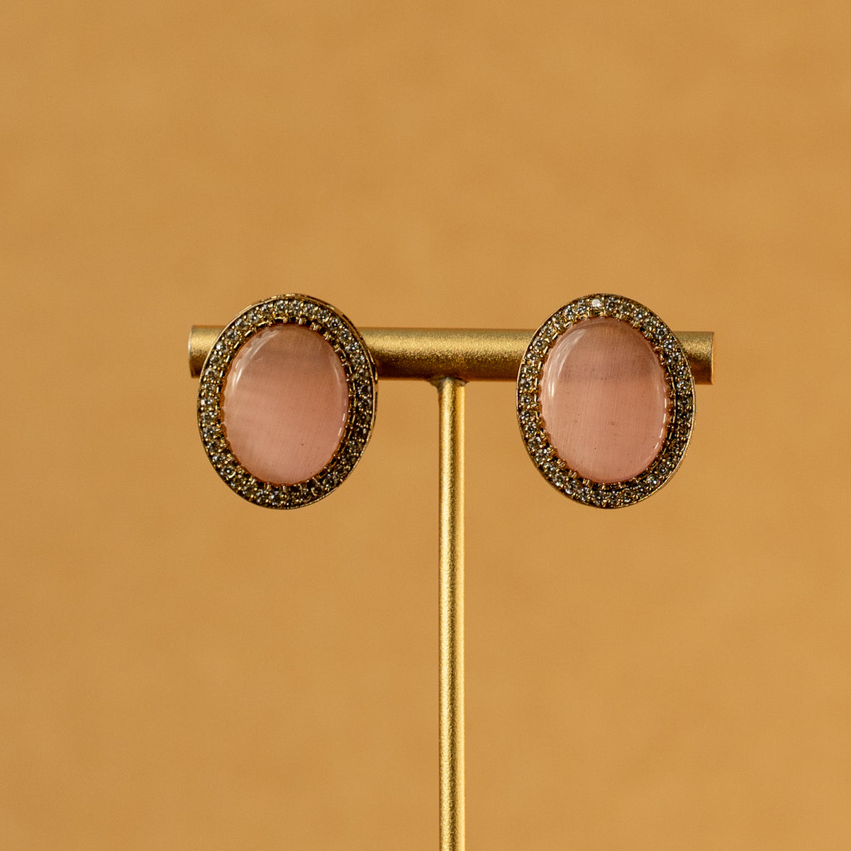 ZOHRA SEMI HANDMADE MONALISA STONE NECKPIECE/NECKLACE EARRINGS NL325