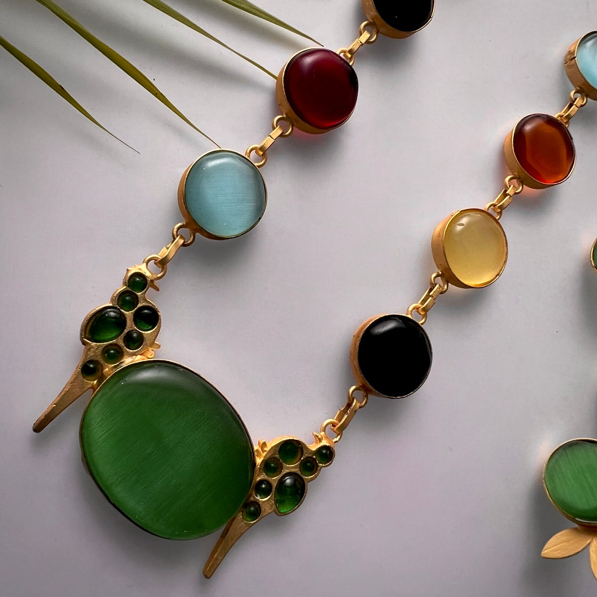 ROXANIA SET RING EARRING AND NECKLACE HANDMADE GOLD TONED PREMIUM NECKLACE/NECKPIECE EARRING SET NL30