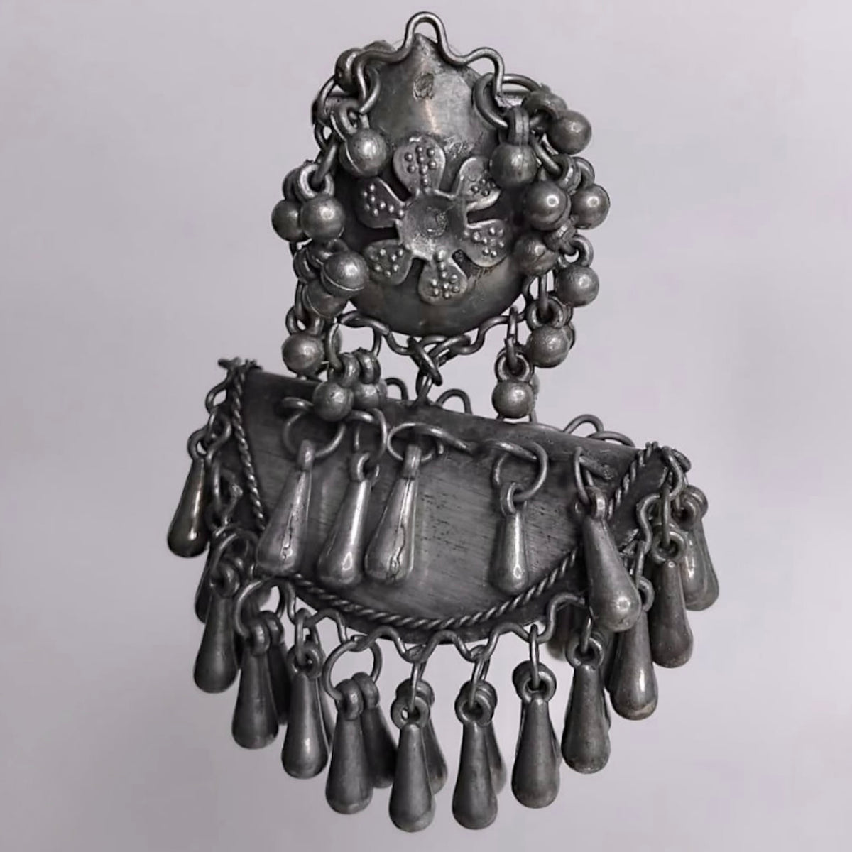 TAZHANA AFGHANI RAW AND RUSTIC AND VINTAGE DANGLERS AF62