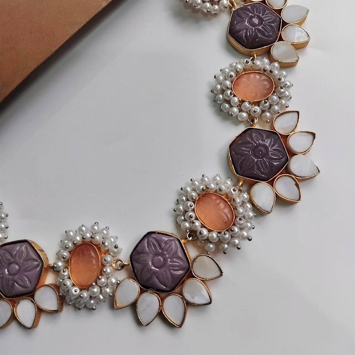 SRINISHA GOLD TONED HANDMADE NECKLACE NL329