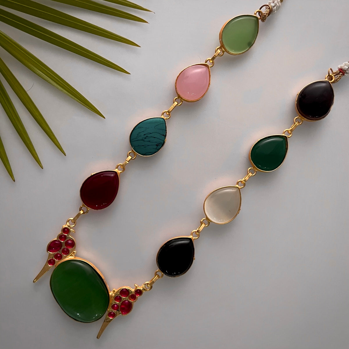 ROXANIA SET RING EARRING AND NECKLACE HANDMADE GOLD TONED PREMIUM NECKLACE/NECKPIECE EARRING SET NL30