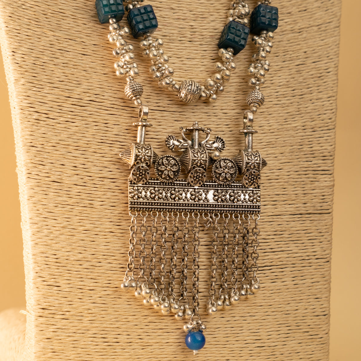 SKYLAR LAYERED OXIDIZED MALA/ NECKPIECE ML72