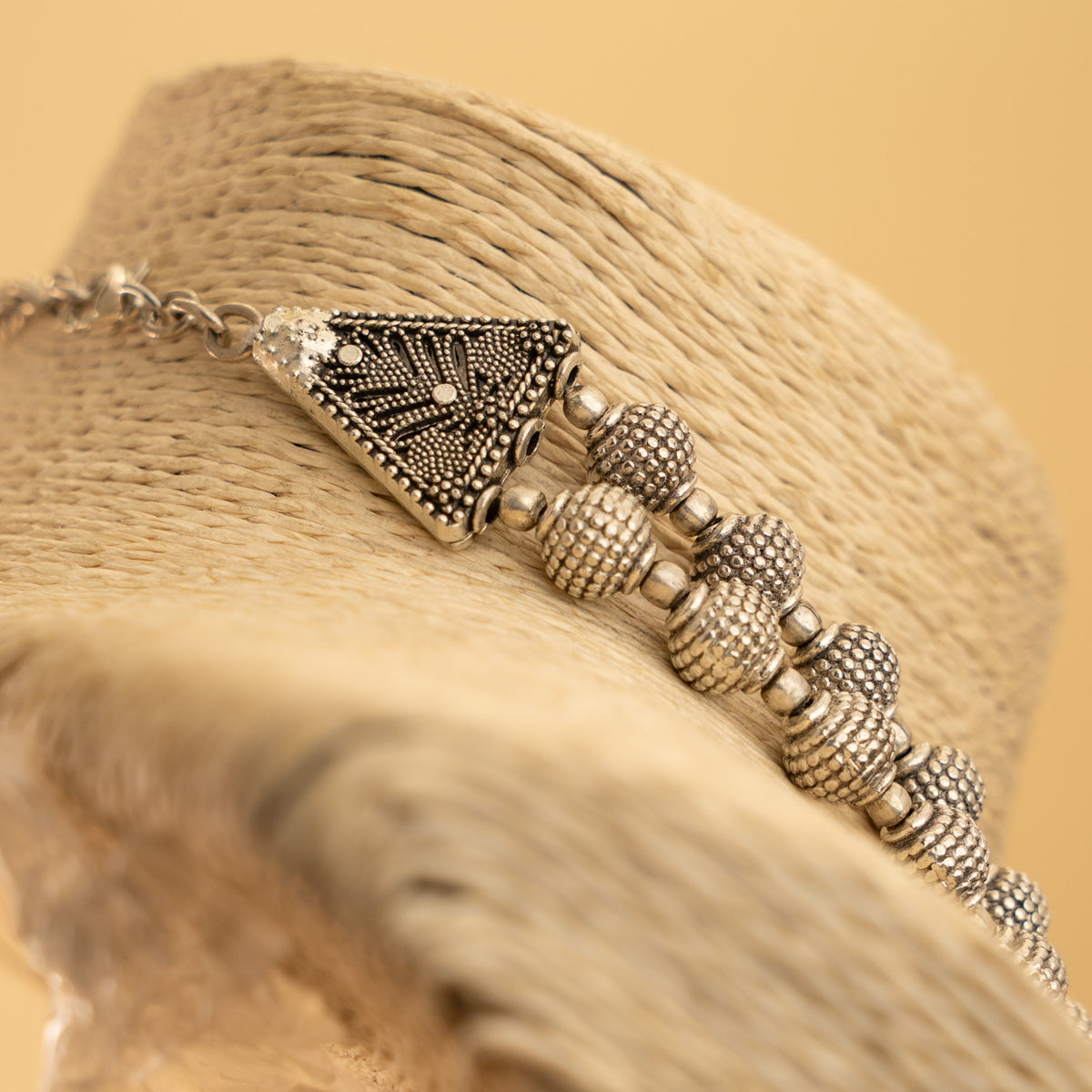 SKYLAR LAYERED OXIDIZED MALA/ NECKPIECE ML72