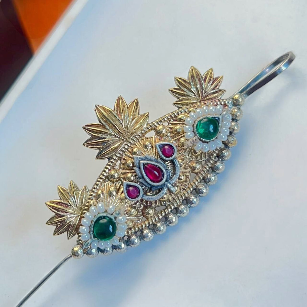 SHUSHANA HANDMADE ANTIQUE DUAL TONED EAR CUFF/EARRINGS EA24