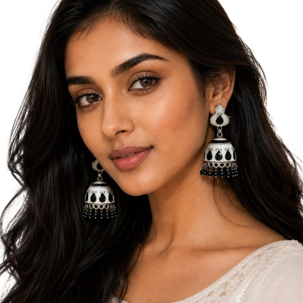 AARNA SEMI HANDMADE ANTIQUE EARRINGS/JHUMKAS ER821