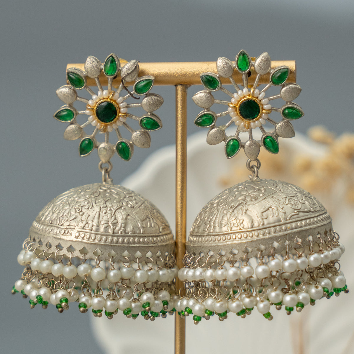 ALISHA SEMI HANDMADE PREMIUM JHUMKAS/EARRINGS ER920
