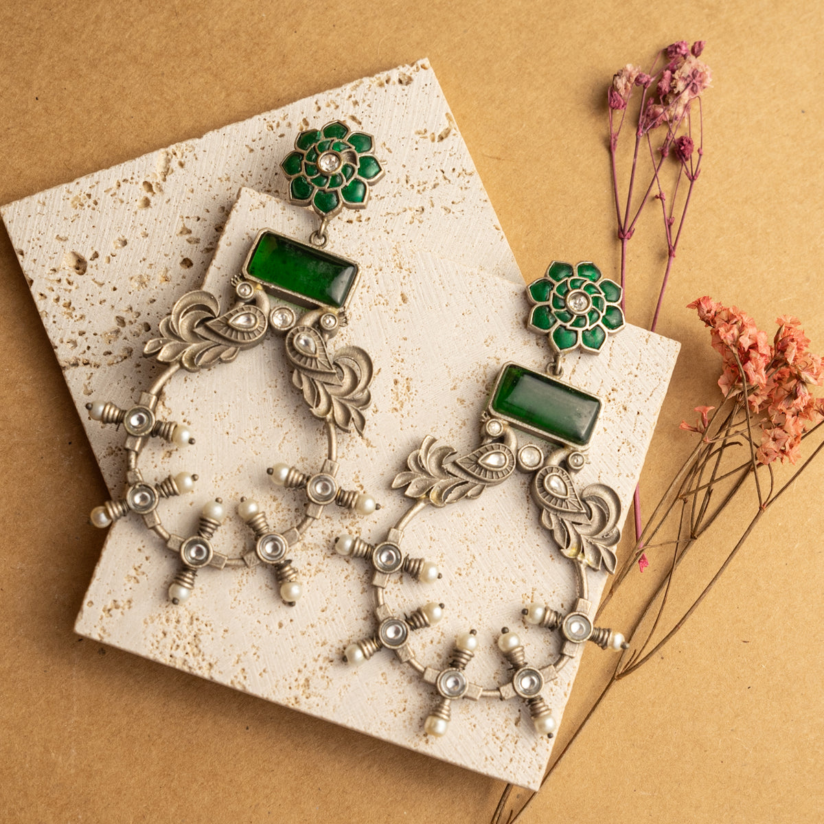 ALISHA HANDMADE ANTIQUE BIJOUX PREMIUM AND BIJOUX EXCLUSIVE/DANGLERS EARRINGS ER667