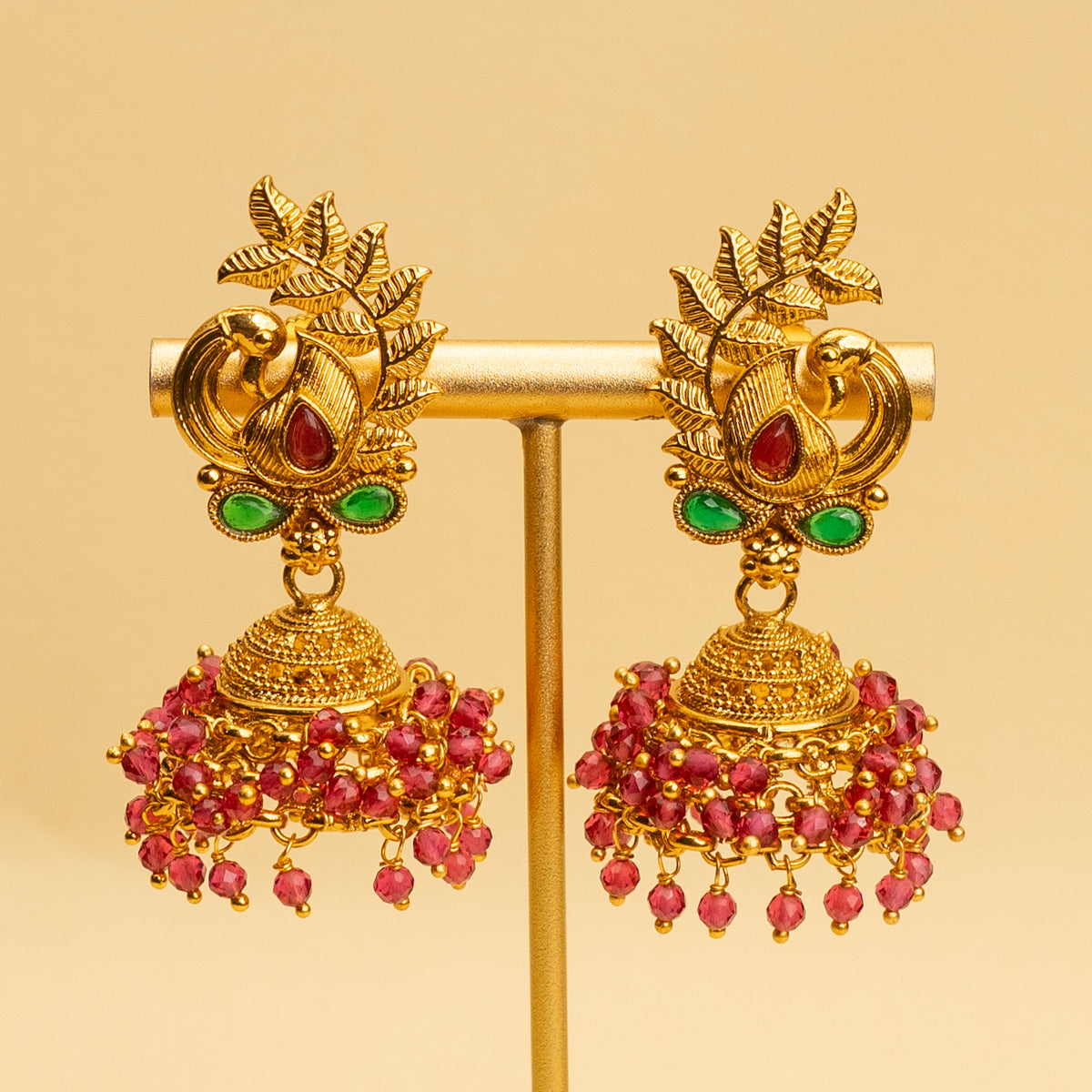 DHARIA GOLD TONED TEMPLE MALA/ NECKPIECE  ML76