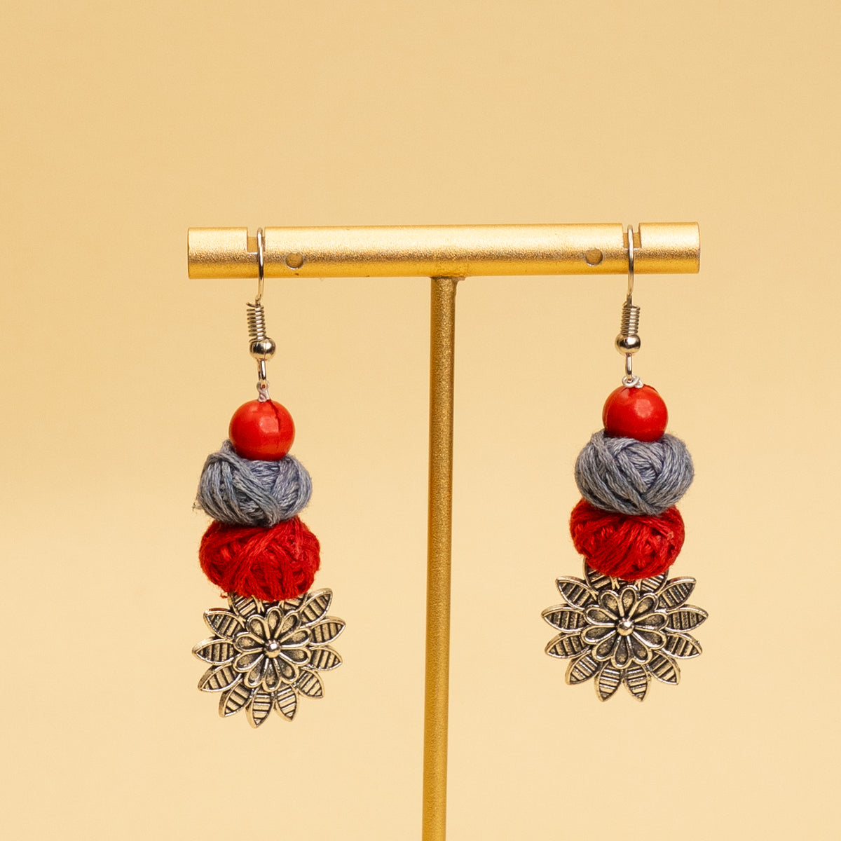 AIDEN FABRIC AND BEADS HANDMADE AND HANDSTICHED MALA/ NECKPIECE ML94