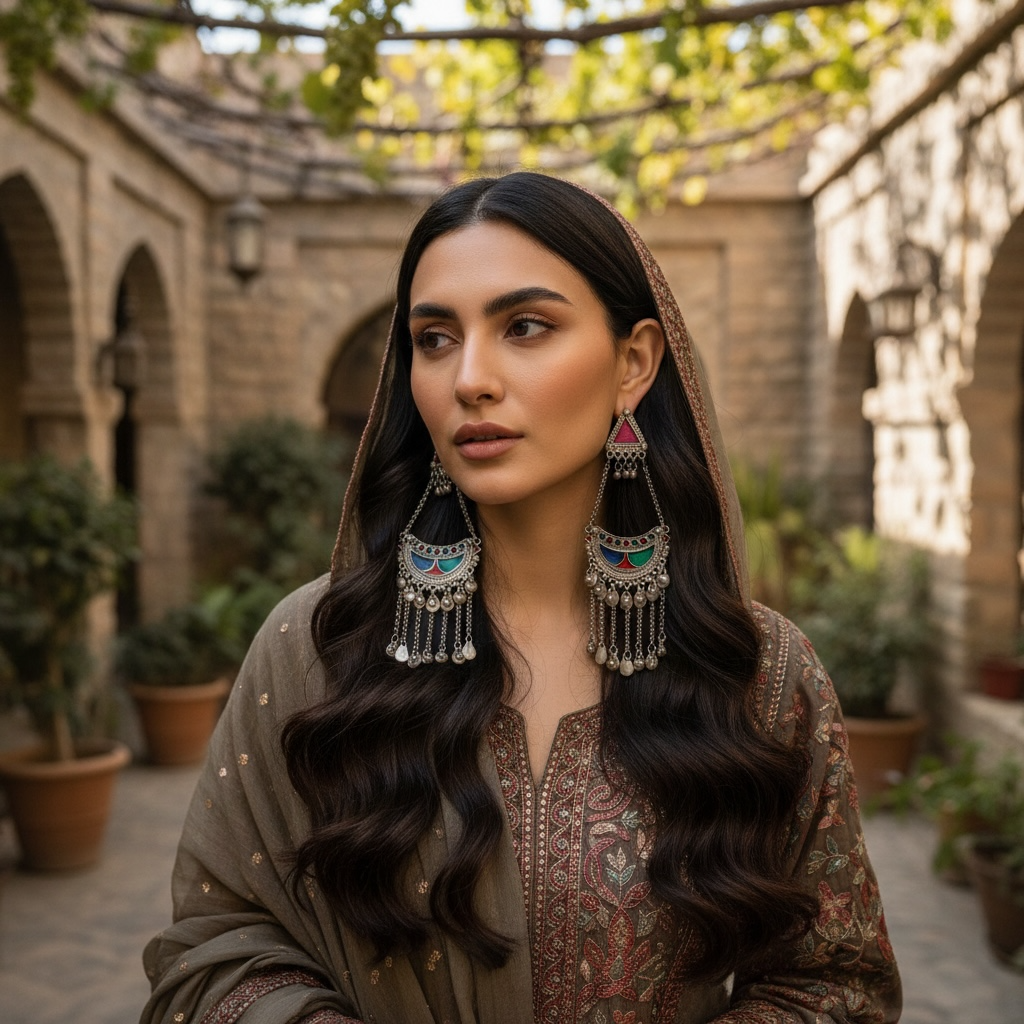 JERIN AFGHANI RAW AND RUSTIC AND VINTAGE DANGLERS AF51