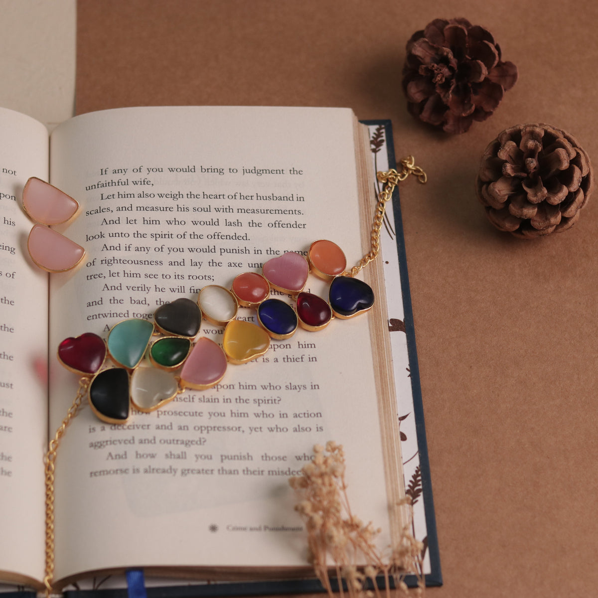 LUCY BIJOUX PREMIUM AND EXCLUSIVE HANDMADE CHOKER WITH EARRINGS CH121