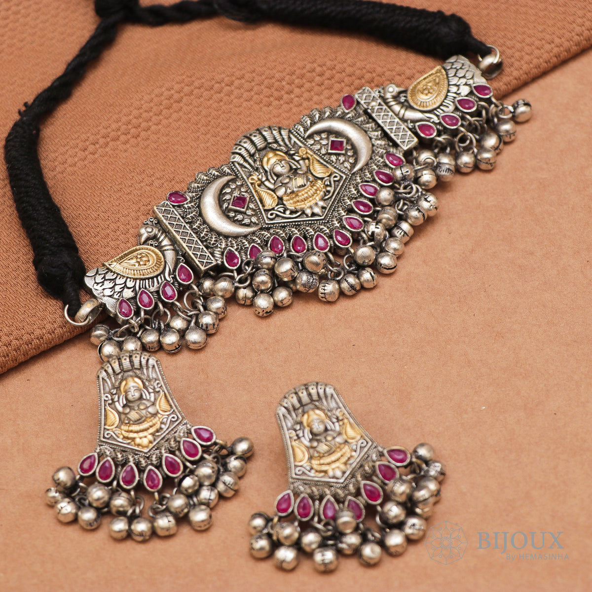 PIRAMA BIJOUX PREMIUM SEMI HANDMADE CHOKER WITH EARRINGS CH65