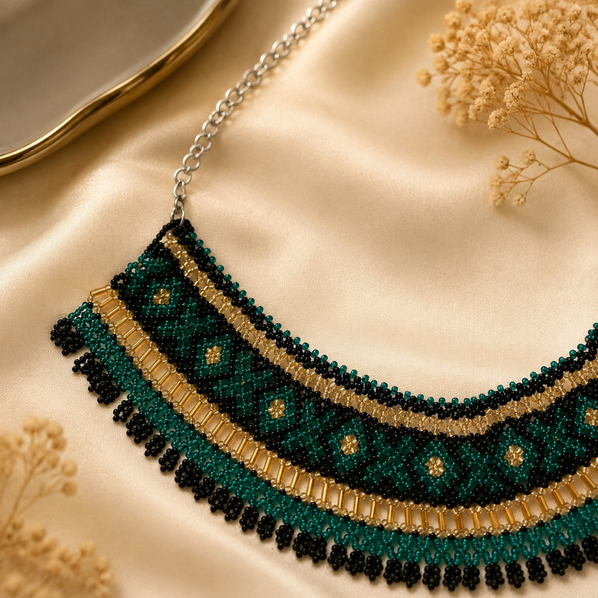 AURORA AFRO BEADED HANDMADE NECKLACE NL383