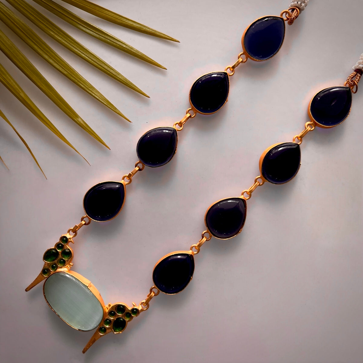 ROXANIA SET RING EARRING AND NECKLACE HANDMADE GOLD TONED PREMIUM NECKLACE/NECKPIECE EARRING SET NL30