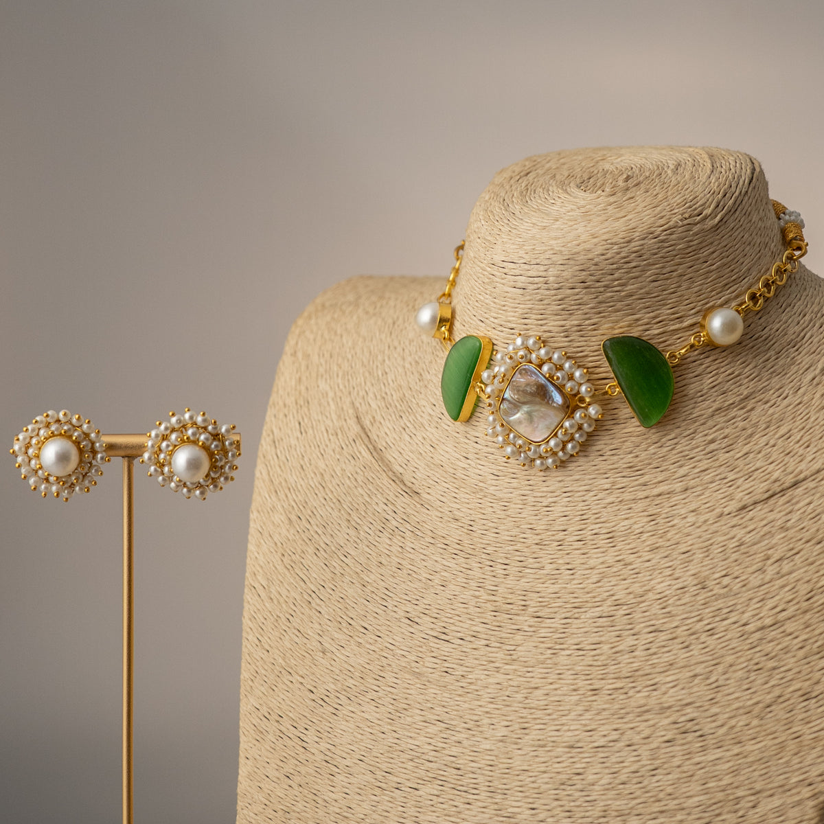 VIMONISHA MONALISA HANDMADE CHOKER WITH EARRINGS CH529