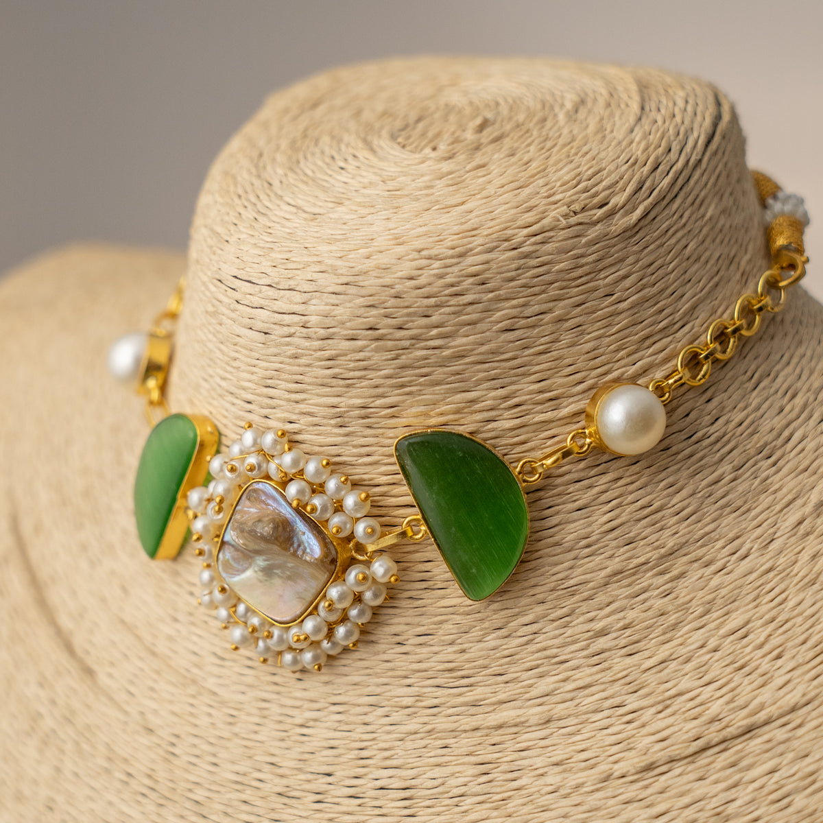 VIMONISHA MONALISA HANDMADE CHOKER WITH EARRINGS CH529