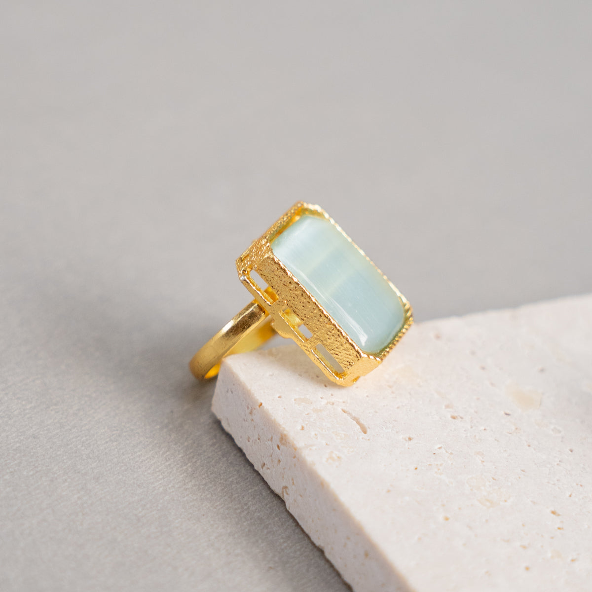 ELENA GOLD AND RUSTIC TONED HANDMADE HAND MADE NECKLAC EARRINGS WITH RING OF15