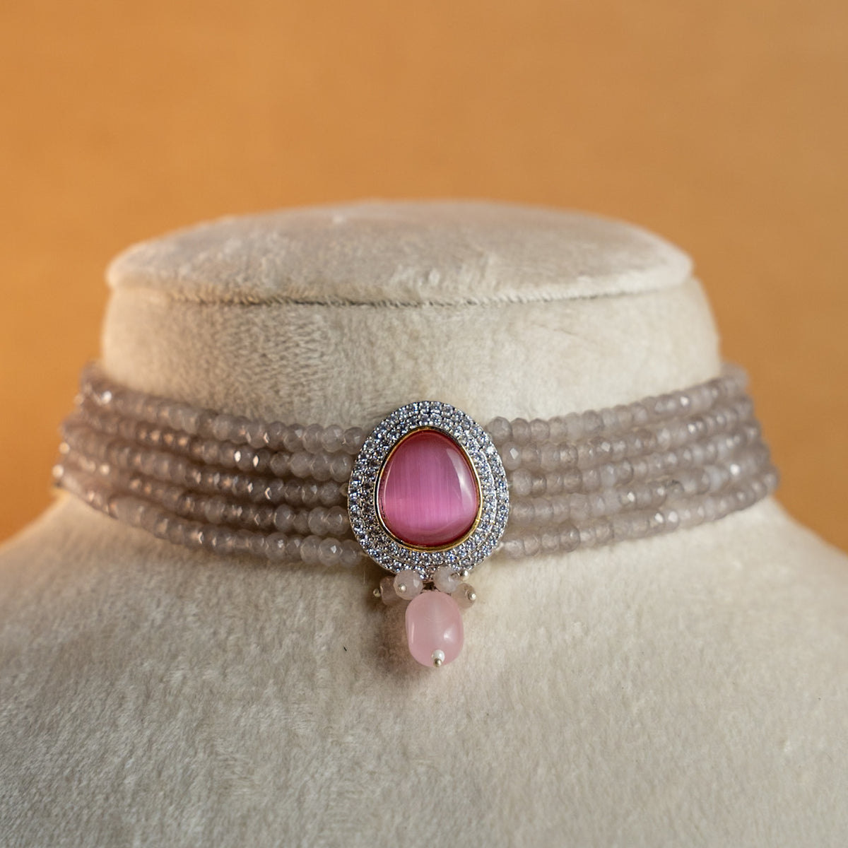 SOPHIE ONEX BEADS BIJOUX PREMIUM AND EXCLUSIVE HANDMADE CHOKER WITH EARRINGS CH210