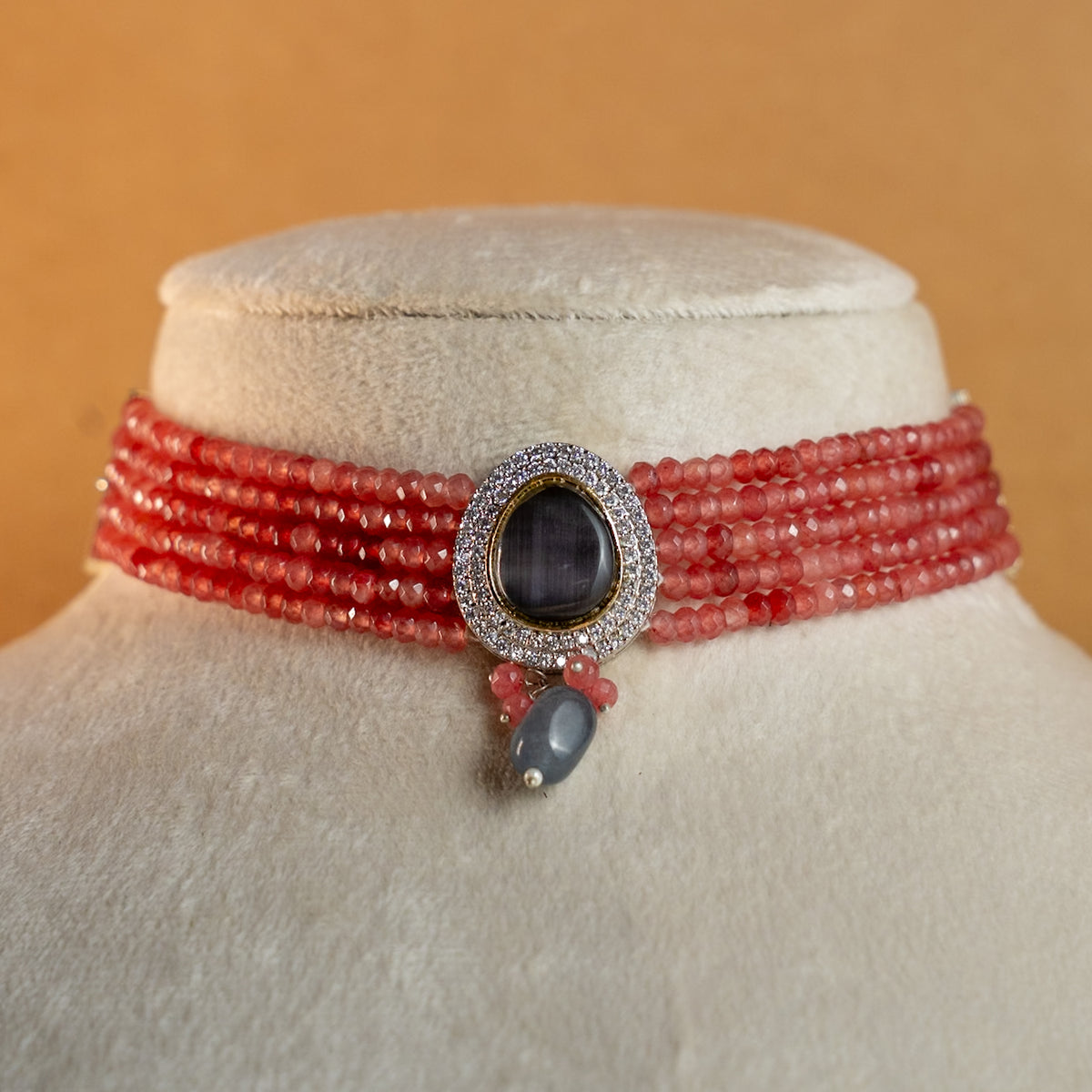 SOPHIE ONEX BEADS BIJOUX PREMIUM AND EXCLUSIVE HANDMADE CHOKER WITH EARRINGS CH210