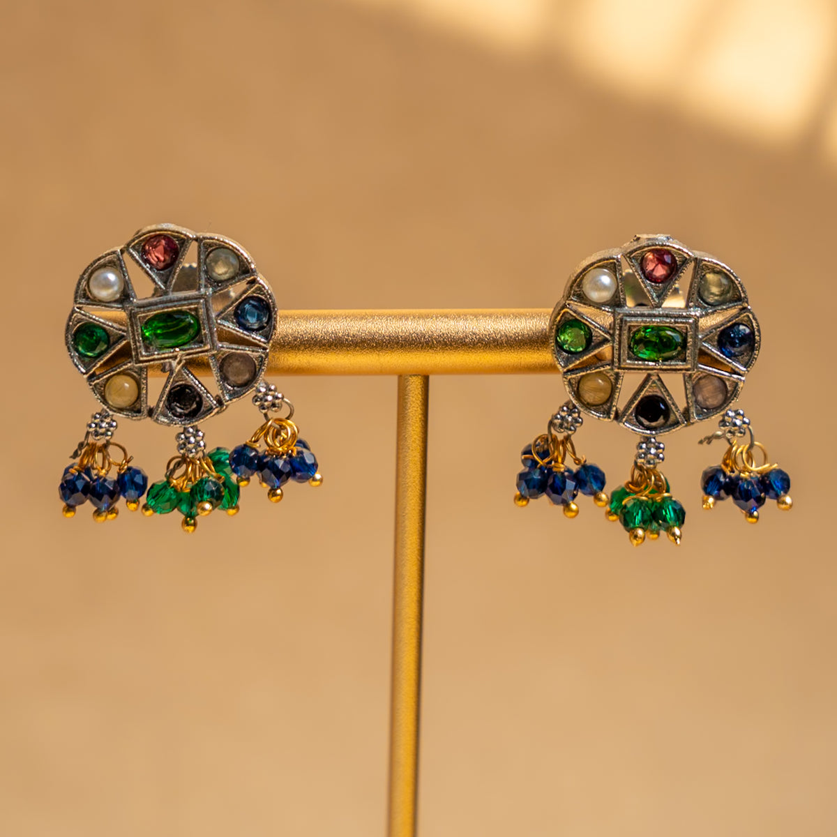 ISLA BIJOUX RAW AND RUSTIC SEMI  HANDMADE CHOKER WITH EARRINGS CH391