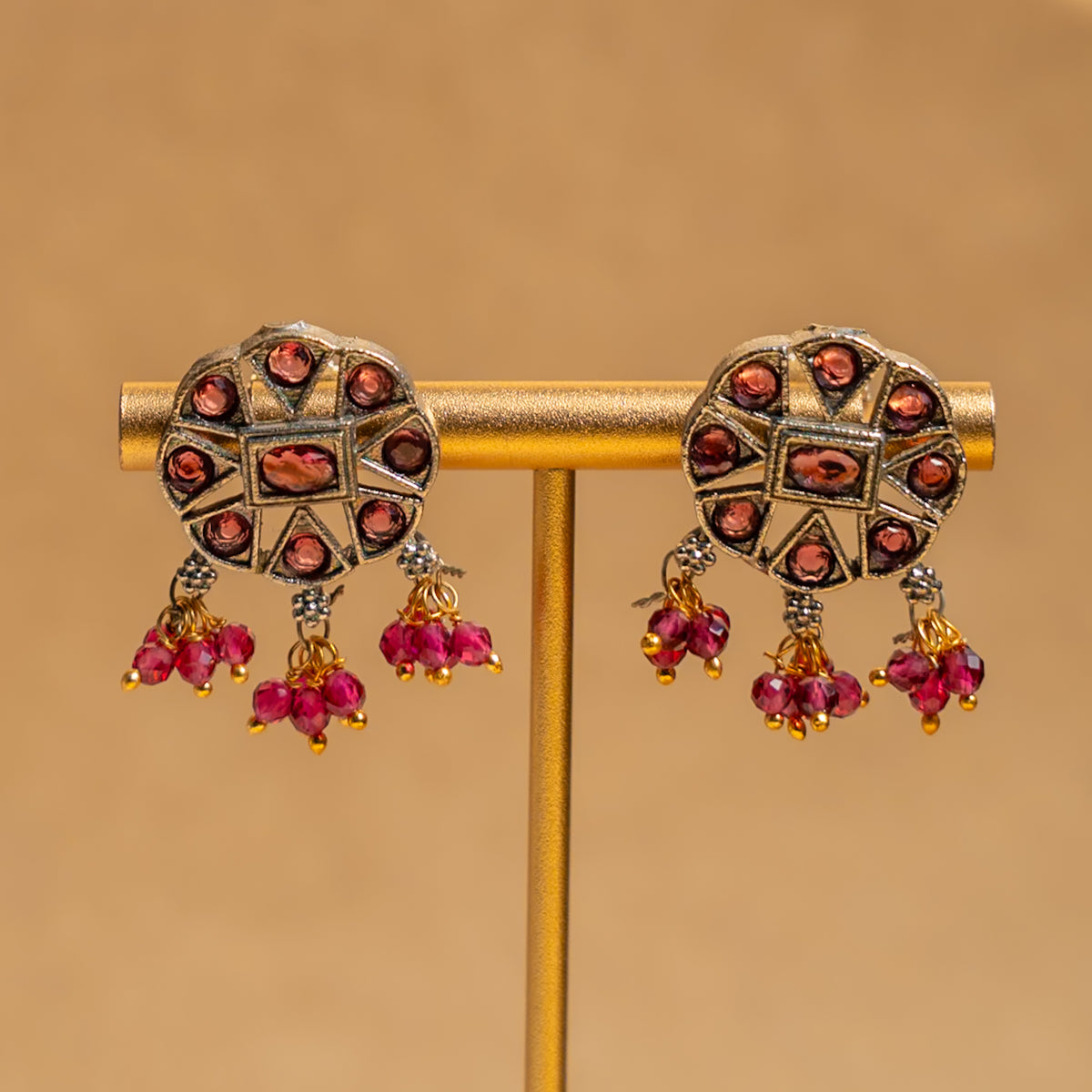 ISLA BIJOUX RAW AND RUSTIC SEMI  HANDMADE CHOKER WITH EARRINGS CH391