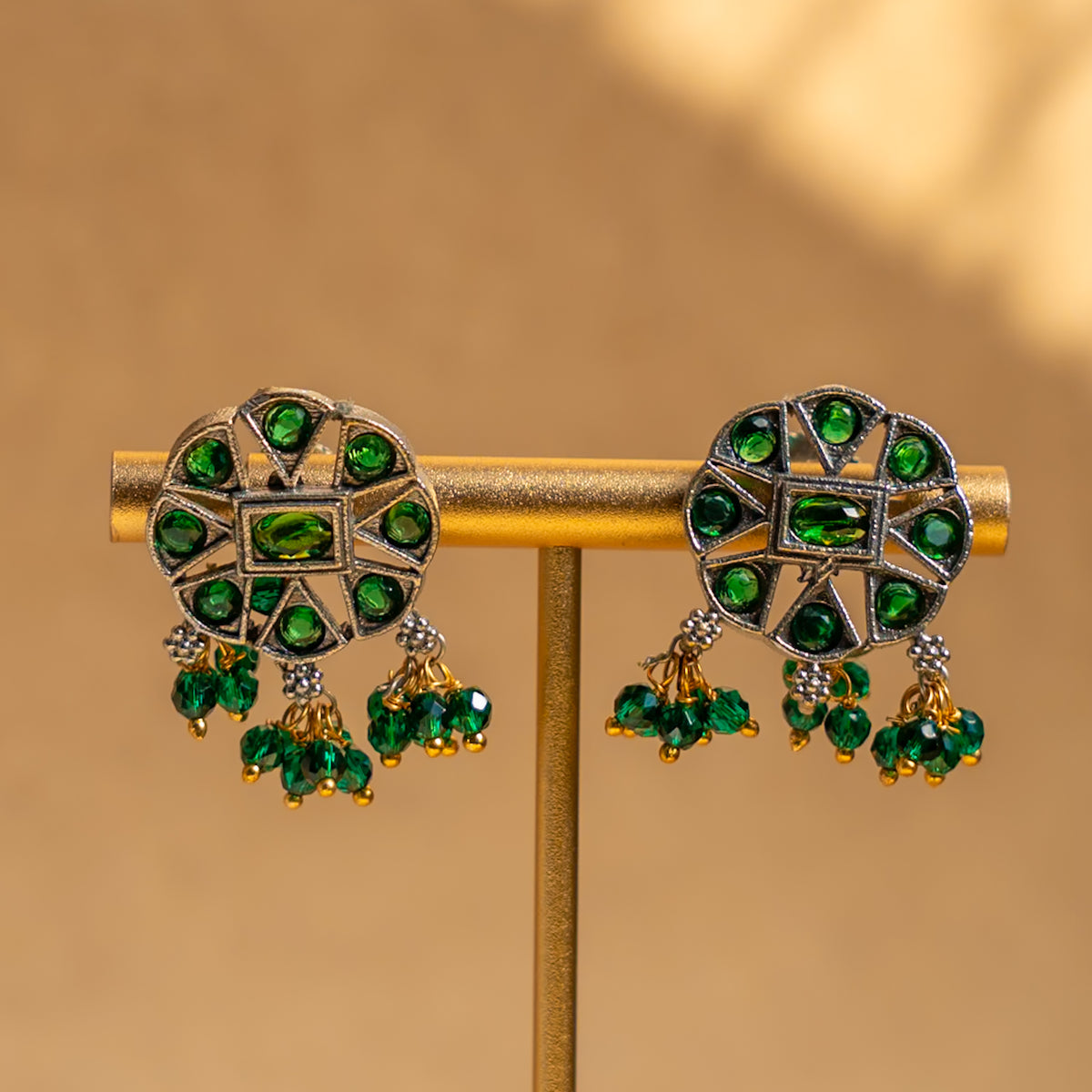 ISLA BIJOUX RAW AND RUSTIC SEMI  HANDMADE CHOKER WITH EARRINGS CH391