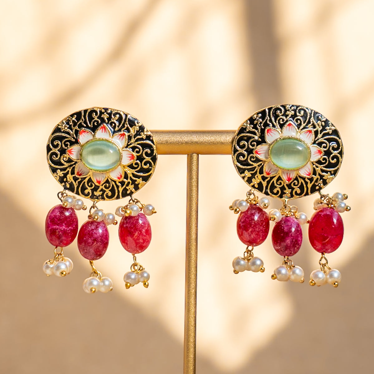 ROSY ONEX BEADS BIJOUX PREMIUM AND EXCLUSIVE HANDMADE CHOKER WITH EARRINGS CH209