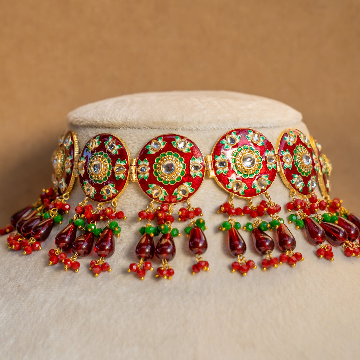 ROSY ONEX BEADS BIJOUX PREMIUM AND EXCLUSIVE HANDMADE CHOKER WITH EARRINGS CH209