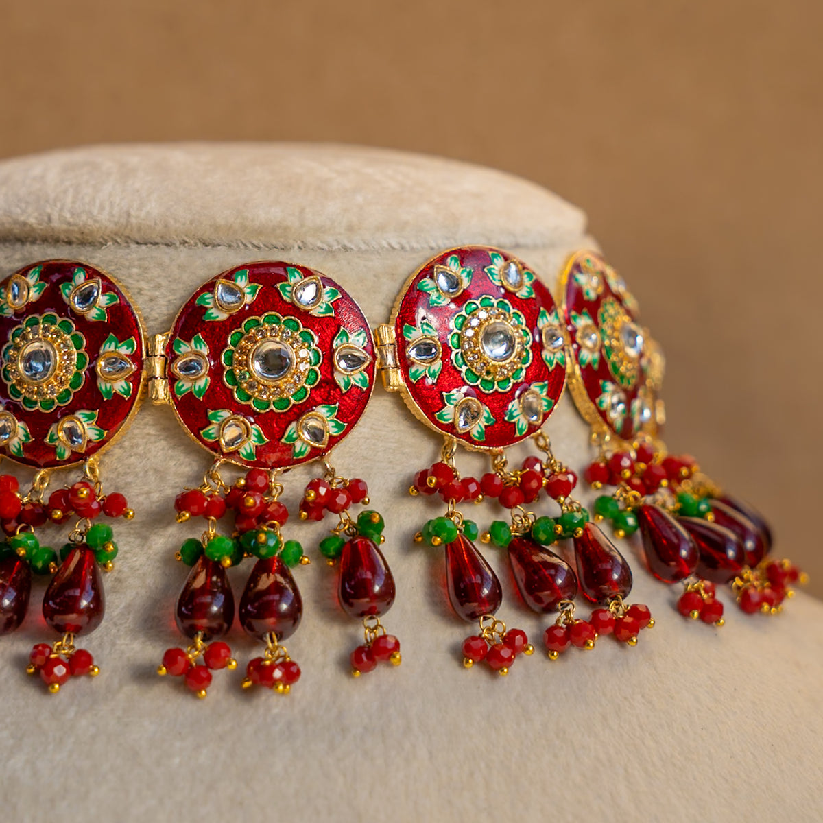 ROSY ONEX BEADS BIJOUX PREMIUM AND EXCLUSIVE HANDMADE CHOKER WITH EARRINGS CH209