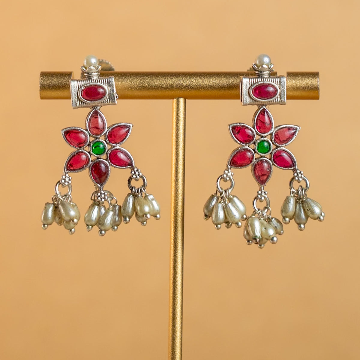 EMILY BIJOUX OXIDIZED ATTIYAL NECKPIECE/CHOKER WITH EARRINGS CH322