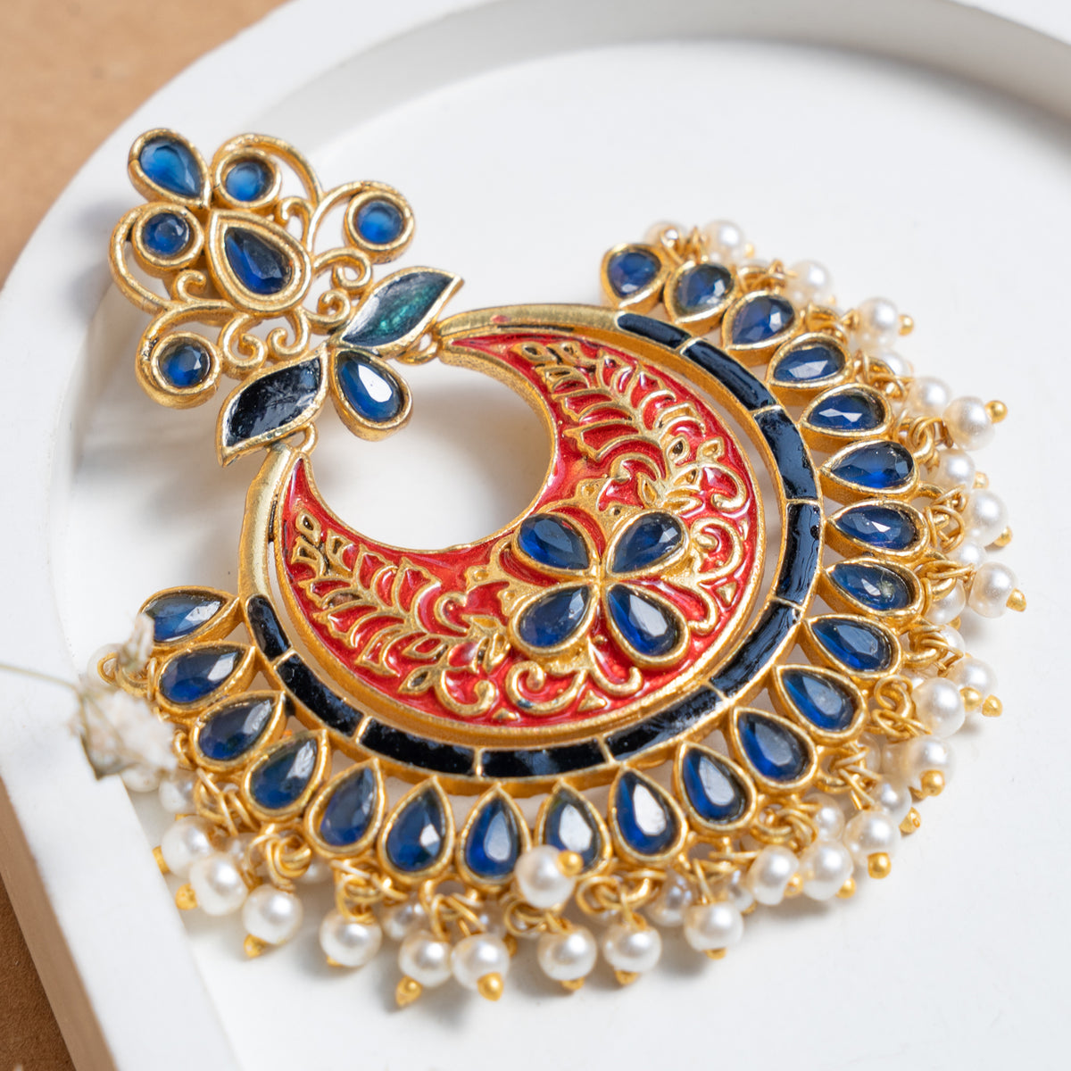 POPPY CHAND BALI GOLD TONED DANGLER/ EARRINGS ER885