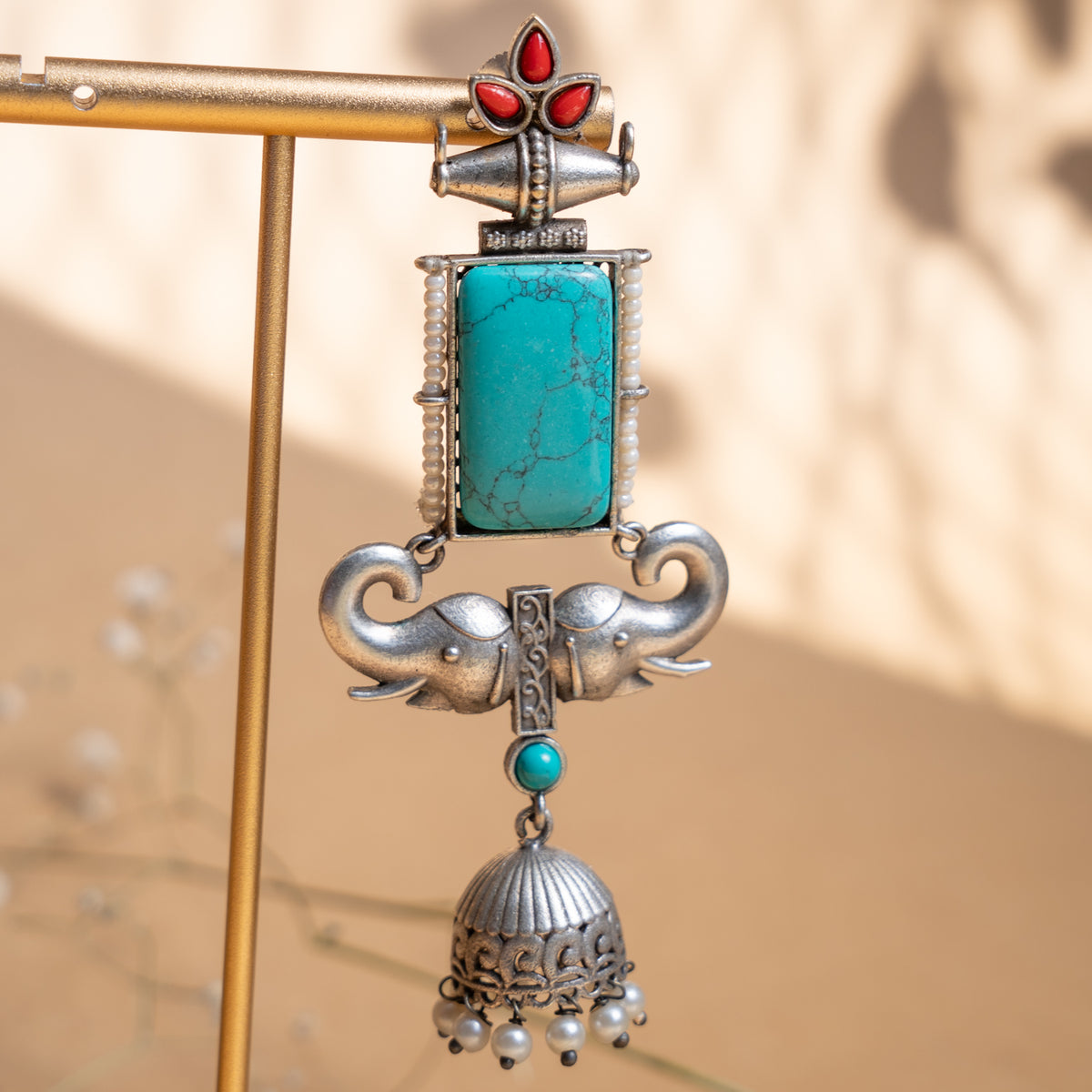 AVERY TRIBAL ANTIQUE EARRINGS/JHUMKAS ER892