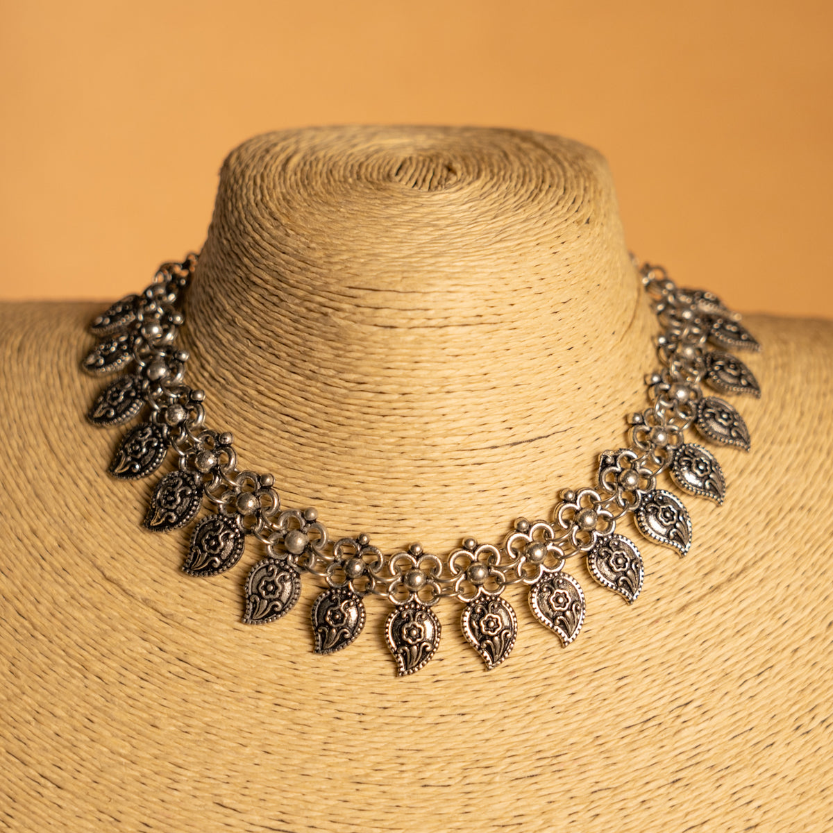 AARADHAYA OXIDIZED ANTIQUE NECKLACE NL315