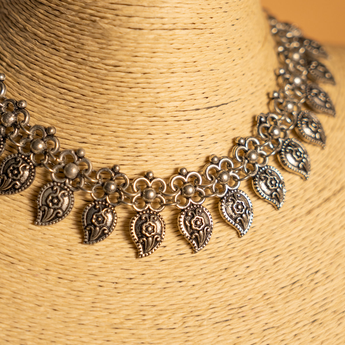 AARADHAYA OXIDIZED ANTIQUE NECKLACE NL315