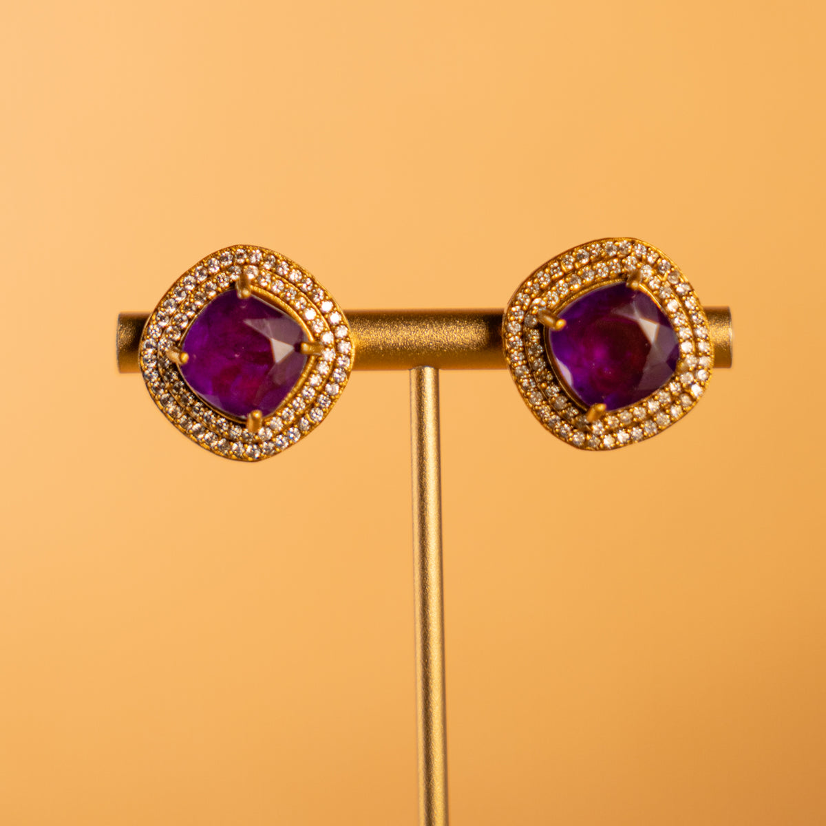 MOXIE DOUBLET AND POLKI STONE HANDMADE  BIJOUX PREMIUM NECKLACE WITH EARRING NL300