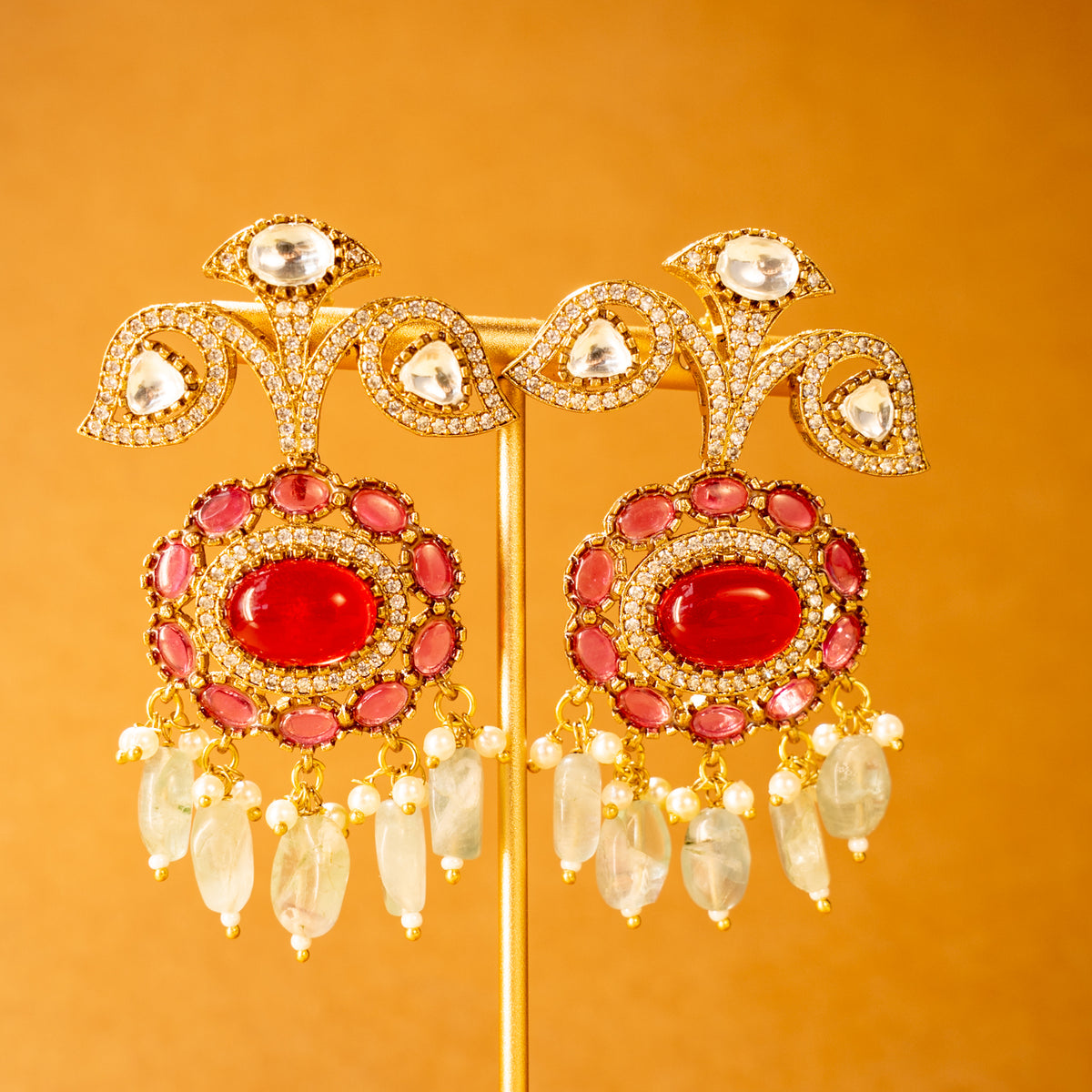 LYRA BIJOUX PREMIUM HANDMADE NECKLACE/MALA WITH EARRING NL303