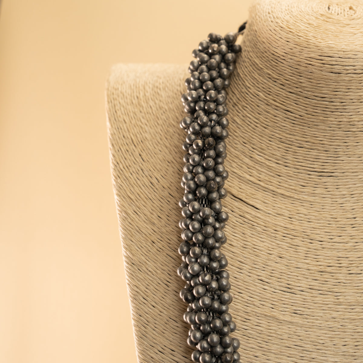 PIPER  BLACK POLISH MALA/ NECKPIECE ML 159