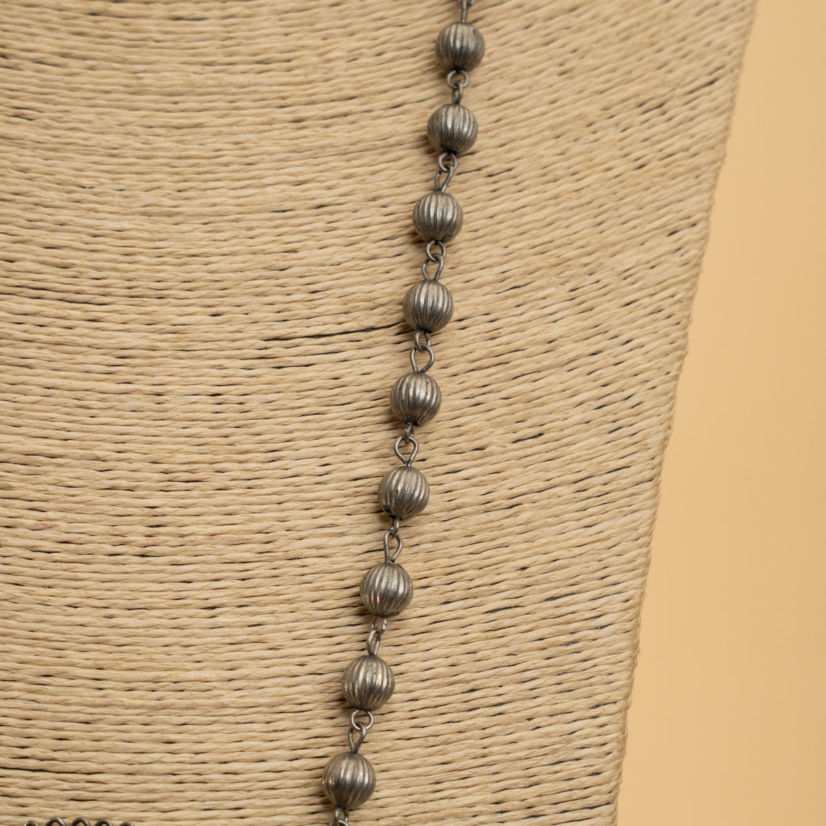 JASPER BLACK POLISH MALA/ NECKPIECE ML156