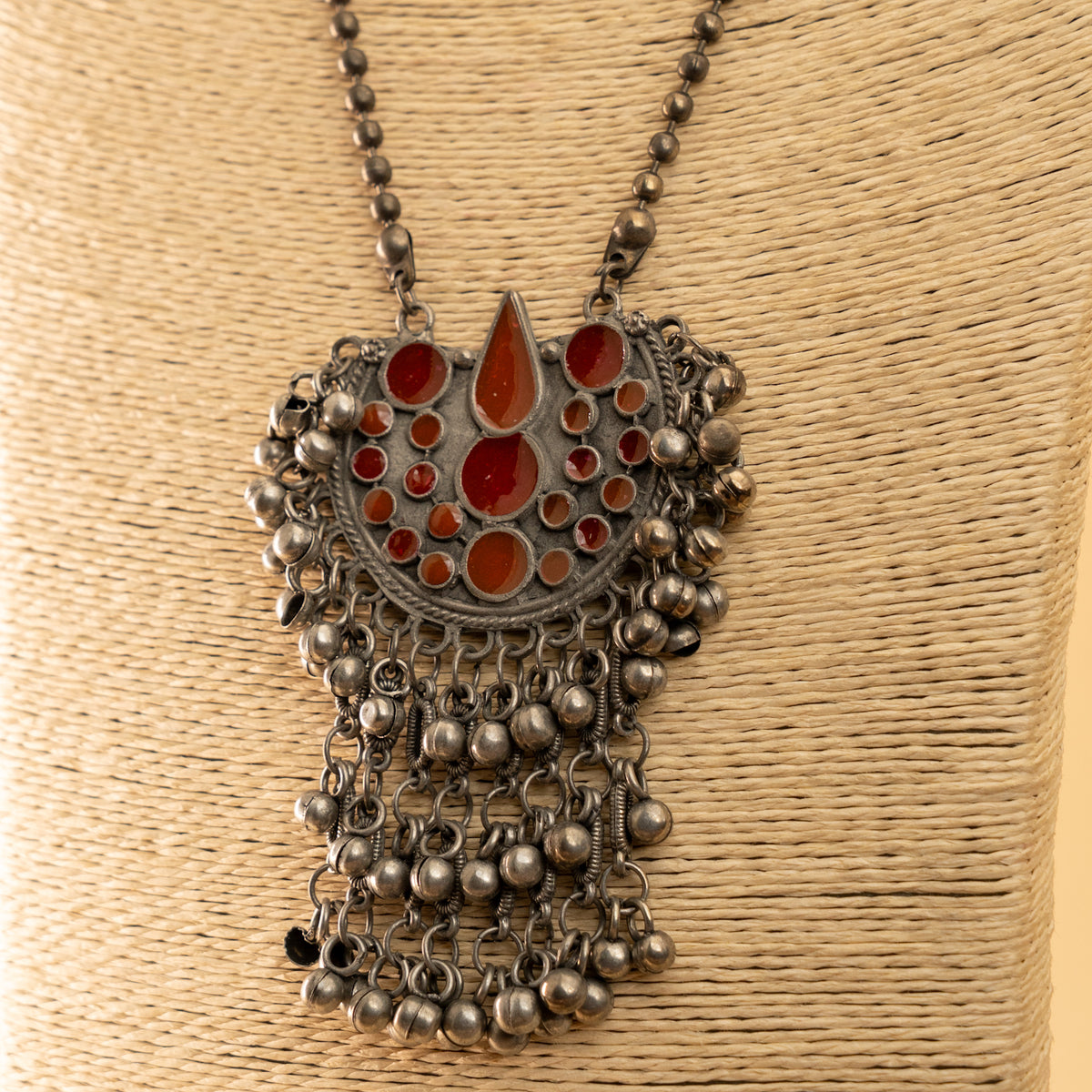 MATEO BLACK POLISH MALA/ NECKPIECE ML153