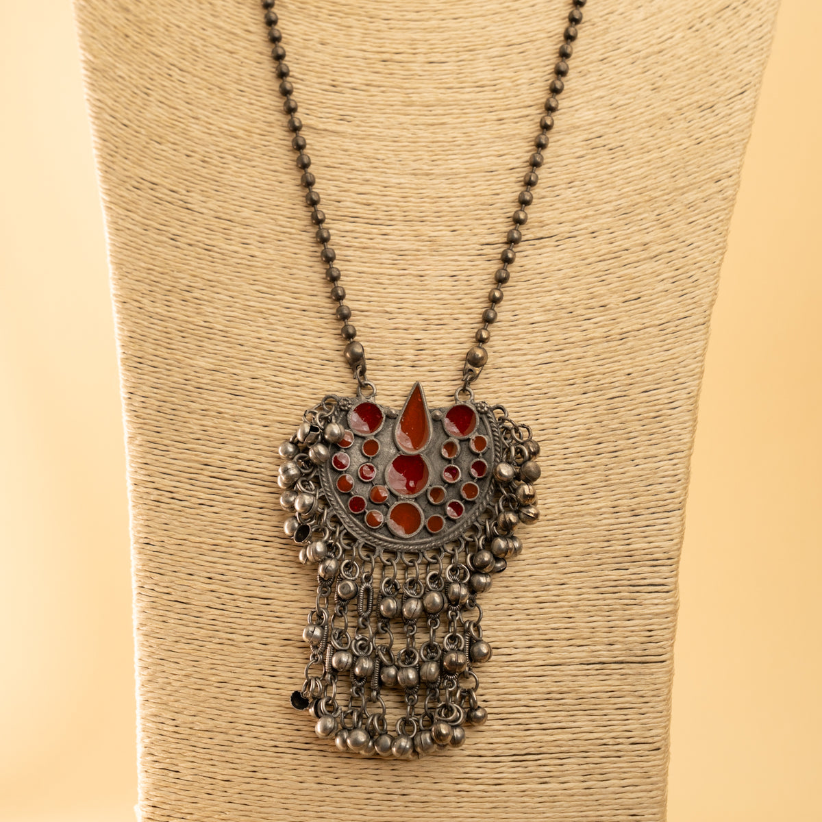 MATEO BLACK POLISH MALA/ NECKPIECE ML153