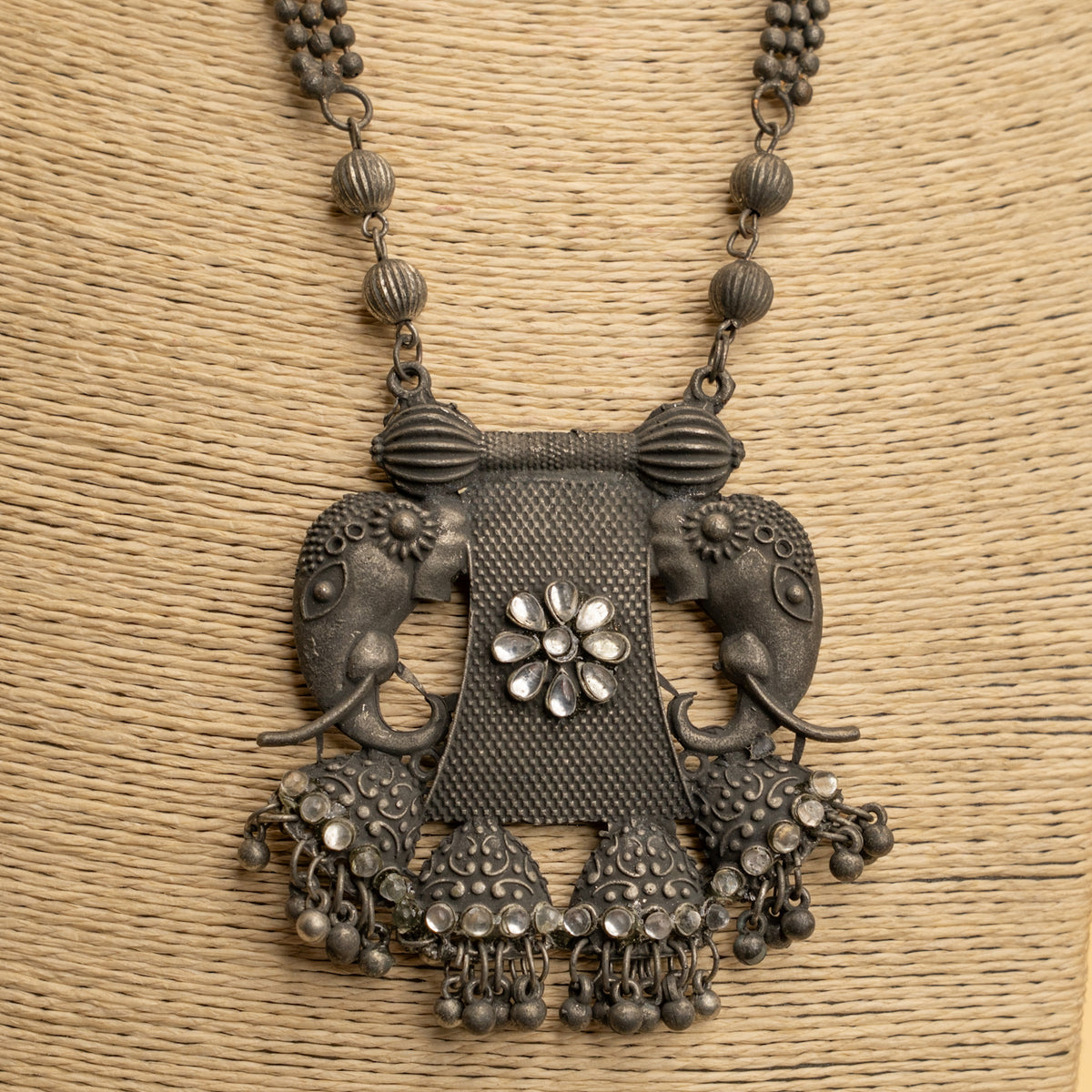 SONU BLACK POLISH MALA/ NECKPIECE ML198