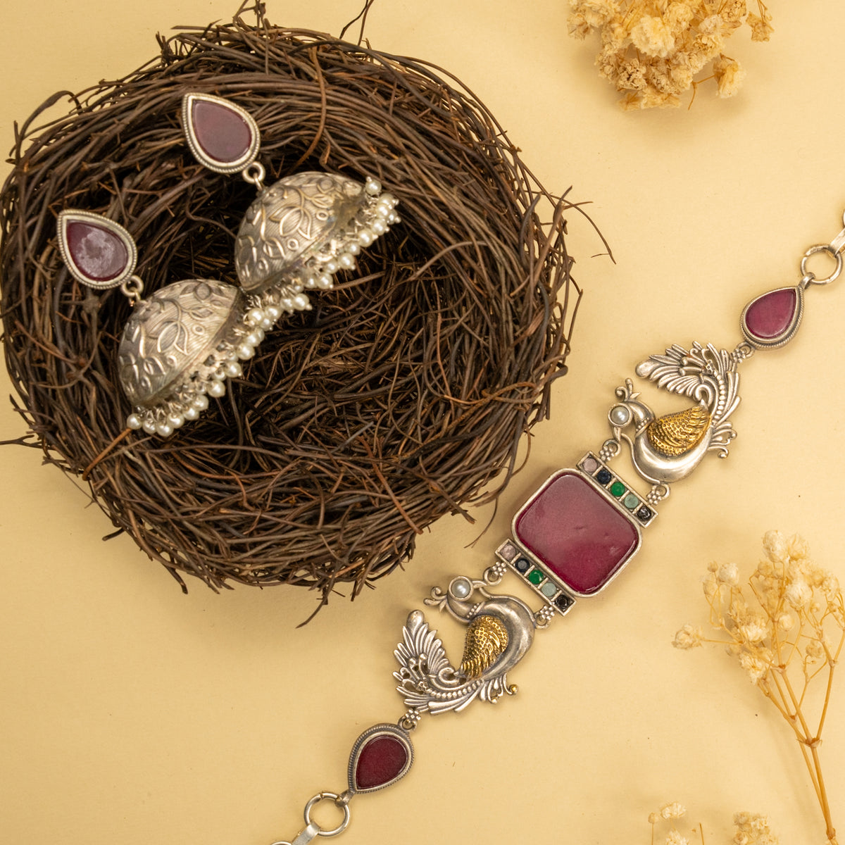 RENATA BIJOUX PREMIUM AND BIJOUX EXCLUSIVE HANDMADE CHOKER WITH EARRINGS CH124