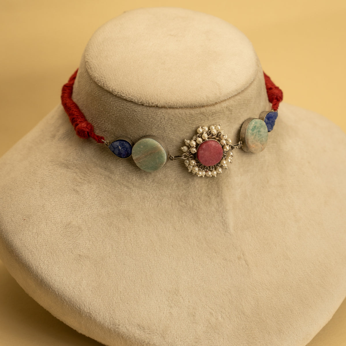 REHANA BIJOUX PREMIUM AND EXCLUSIVE NATURAL STONE HANDMADE CHOKER CH75
