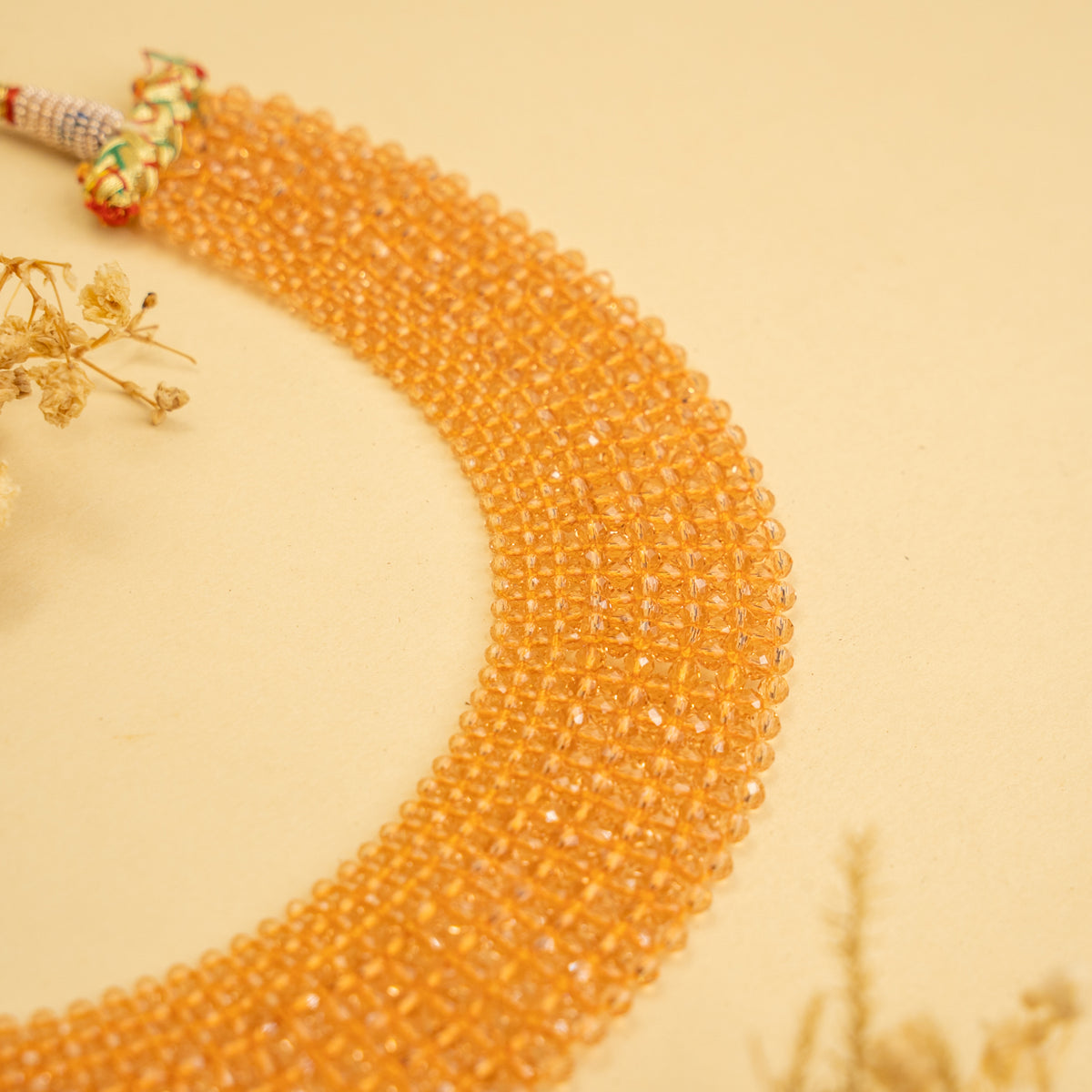 REMI BIJOUX PREMIUM CRYSTAL HANDMADE AND BEADED NECKPIECE/CHOKER CH217