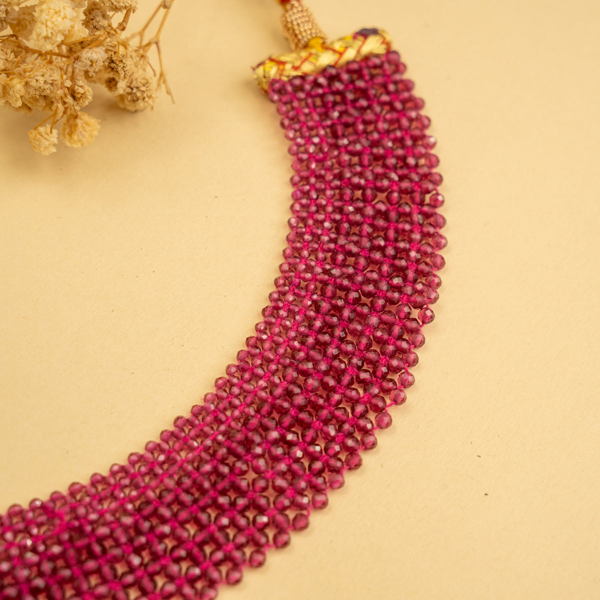 REMI BIJOUX PREMIUM CRYSTAL HANDMADE AND BEADED NECKPIECE/CHOKER CH217