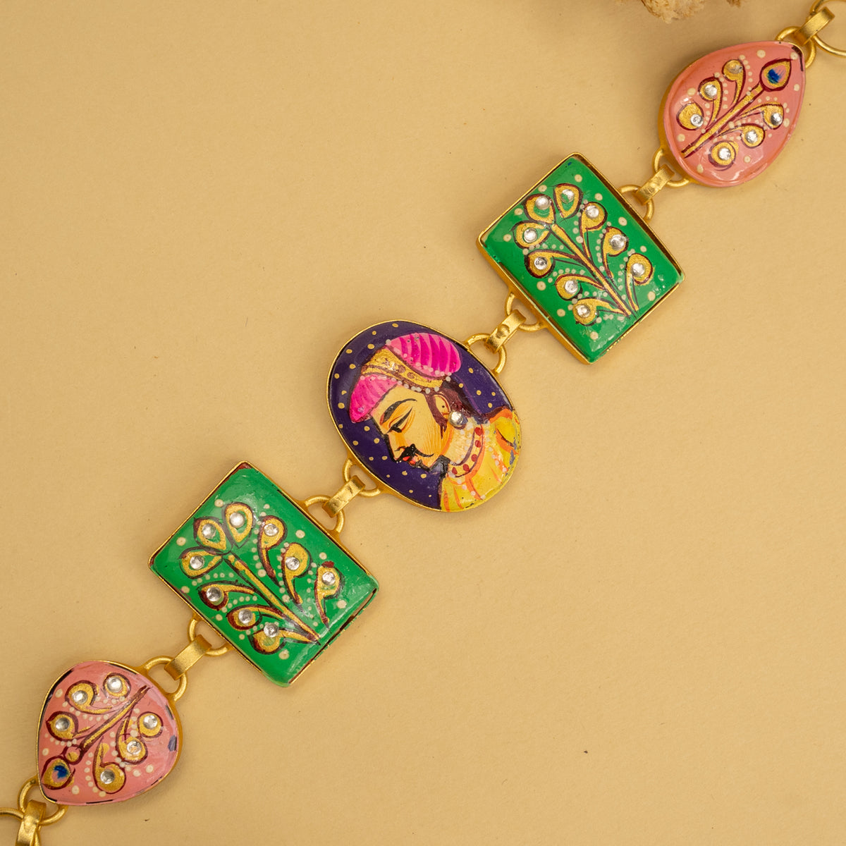 YADASH HANDMADE AND HAND PAINTED CHOKER/NECKPIECE-CH425