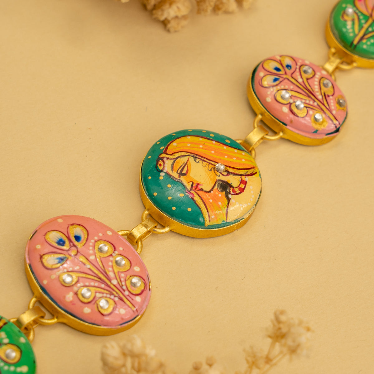 YADASH HANDMADE AND HAND PAINTED CHOKER/NECKPIECE-CH425