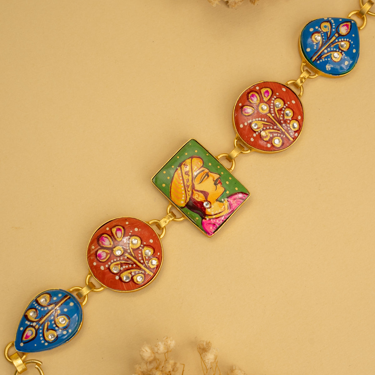 YADASH HANDMADE AND HAND PAINTED CHOKER/NECKPIECE-CH425