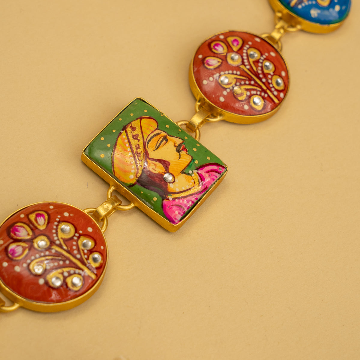 YADASH HANDMADE AND HAND PAINTED CHOKER/NECKPIECE-CH425